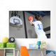 A teenager basketball player play his favorite sport Wall Decal