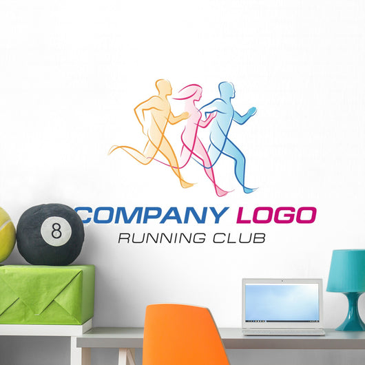 running-logo Wall Decal