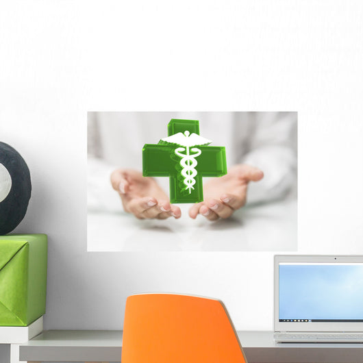 green cross Wall Decal