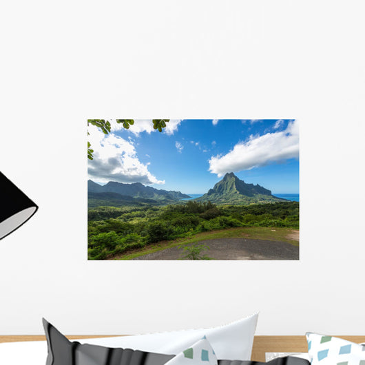 Point de vue sur l'île de Moorea Wall Decal