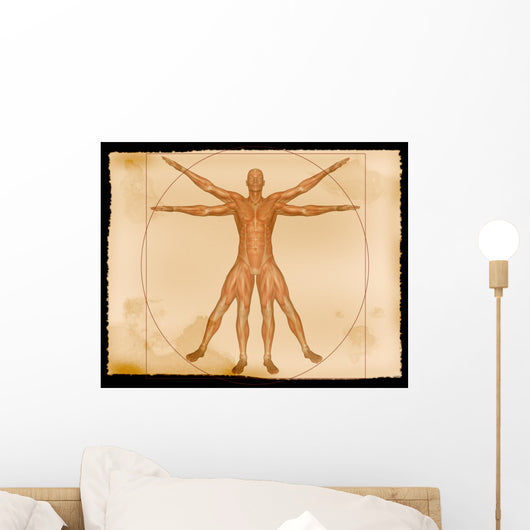 Illustration Muscle Man Wall Decal