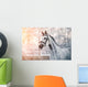 Sporty Grey Horse Wall Decal