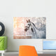 Sporty Grey Horse Wall Decal