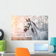 Sporty Grey Horse Wall Decal