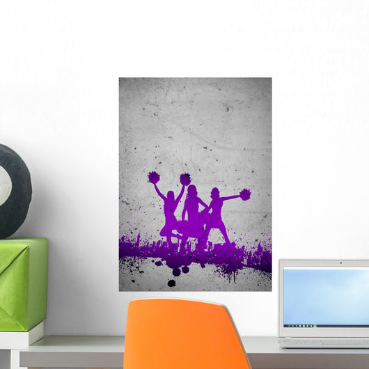 Cheerleader background Wall Decal