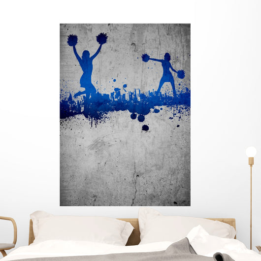 Cheerleader background Wall Decal