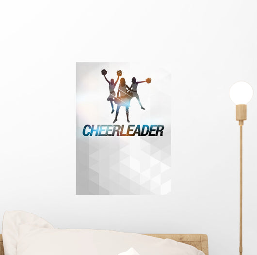 Cheerleader background Wall Decal