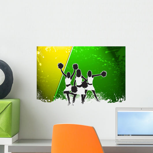 Cheerleader background Wall Decal