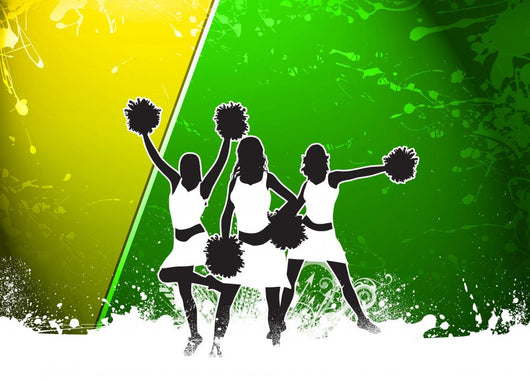 Cheerleader background Wall Decal