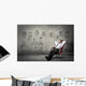 Relaxed businessman Wall Decal