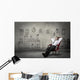 Relaxed businessman Wall Decal
