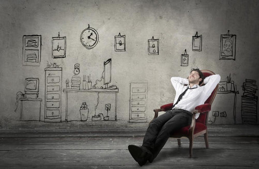 Relaxed businessman Wall Decal