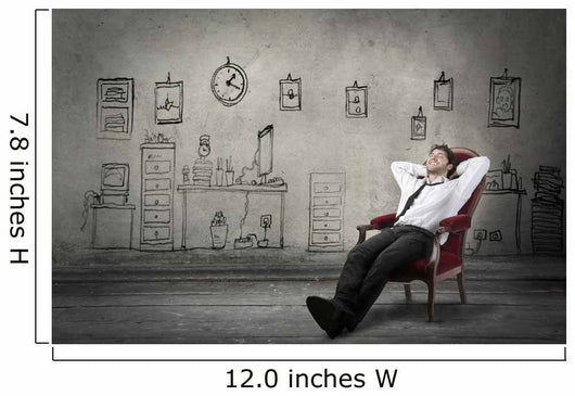 Relaxed businessman Wall Decal