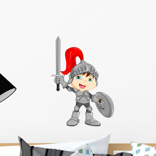 Cartoon Knight Boy Wall Decal