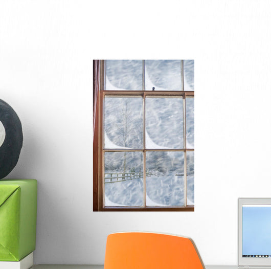 Snowy Window Wall Decal