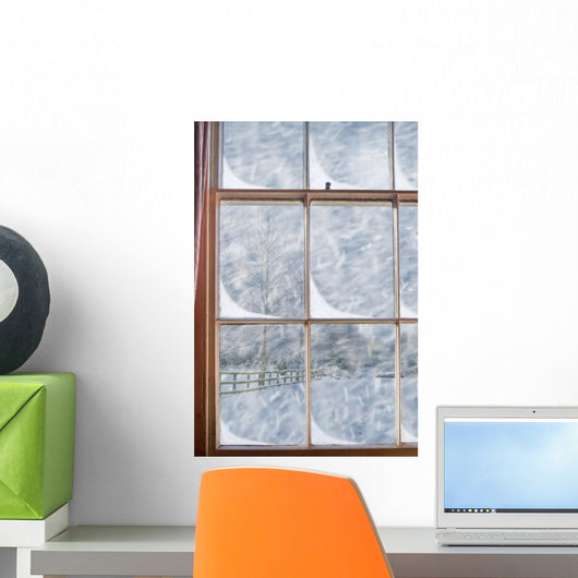 Snowy Window Wall Decal