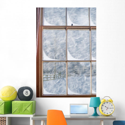Snowy Window Wall Decal
