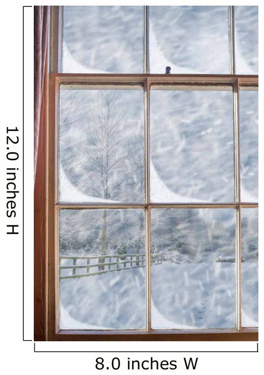 Snowy Window Wall Decal