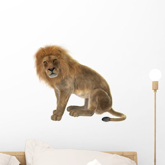Male Lion Wall Decal