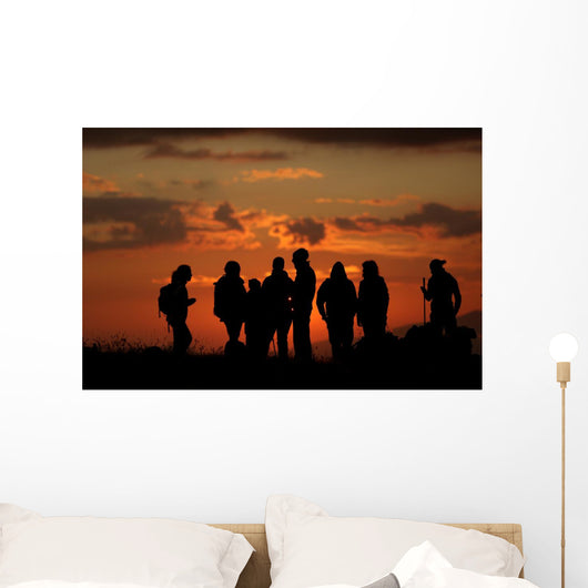escursione al tramonto Wall Decal