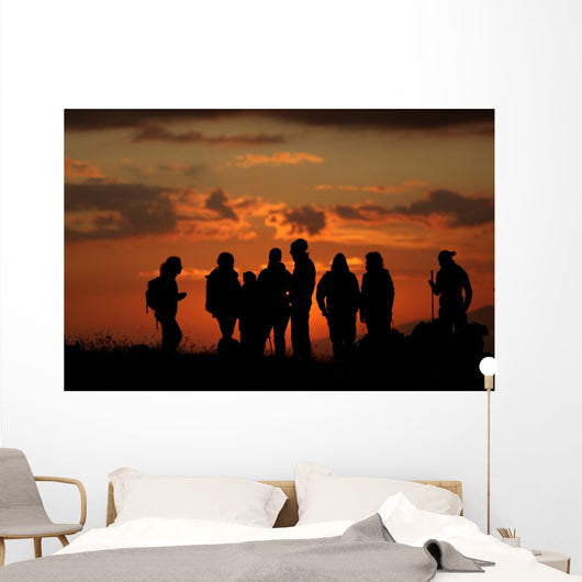 escursione al tramonto Wall Decal