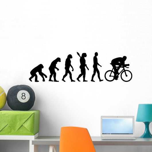 Bike Cycling Evolution Wall Decal