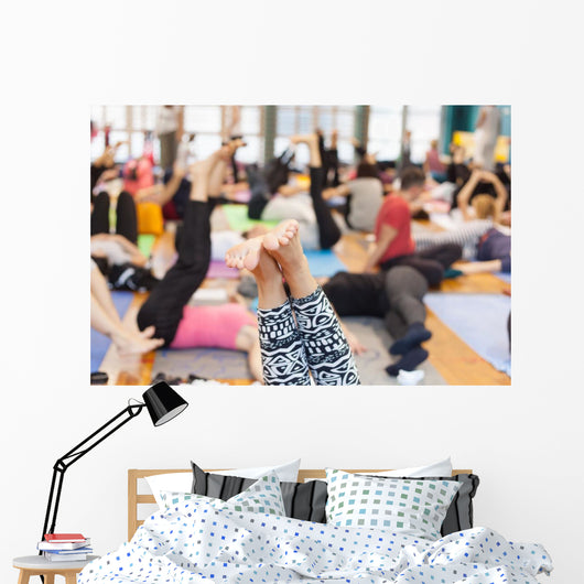 yoga class Wall Decal
