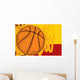 Sketchy Basketball Background Wall Decal