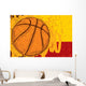 Sketchy Basketball Background Wall Decal