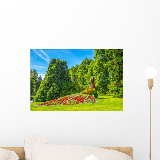 Blumenpfau, Insel Mainau Wall Decal