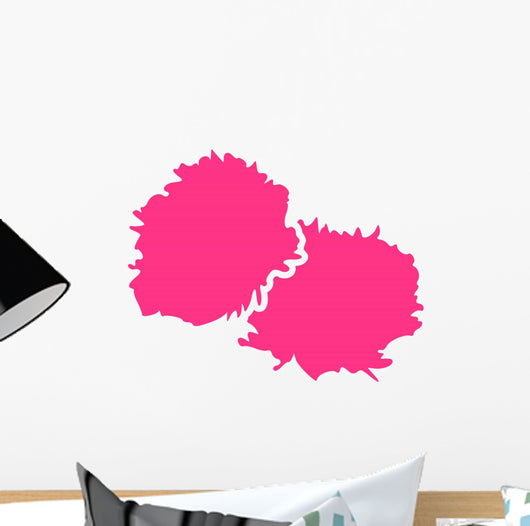 Cheerleader PomPom Wall Decal