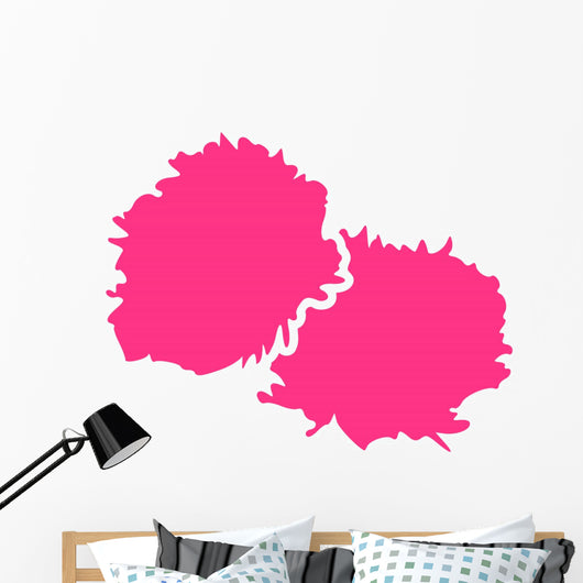 Cheerleader PomPom Wall Decal