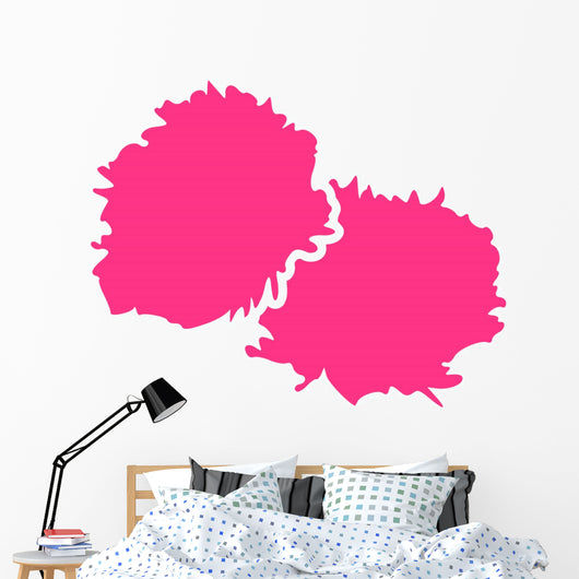 Cheerleader PomPom Wall Decal