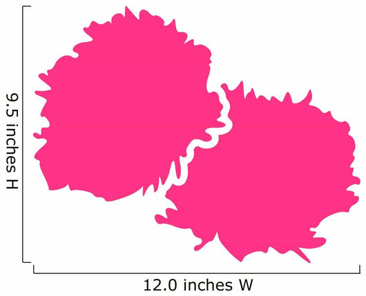 Cheerleader PomPom Wall Decal