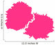 Cheerleader PomPom Wall Decal