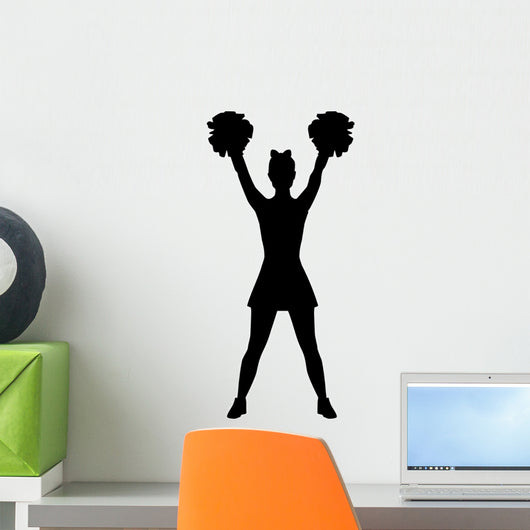 Cheerleader Pose Wall Decal