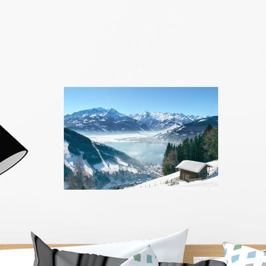 Zell am See - Panorama view Wall Decal