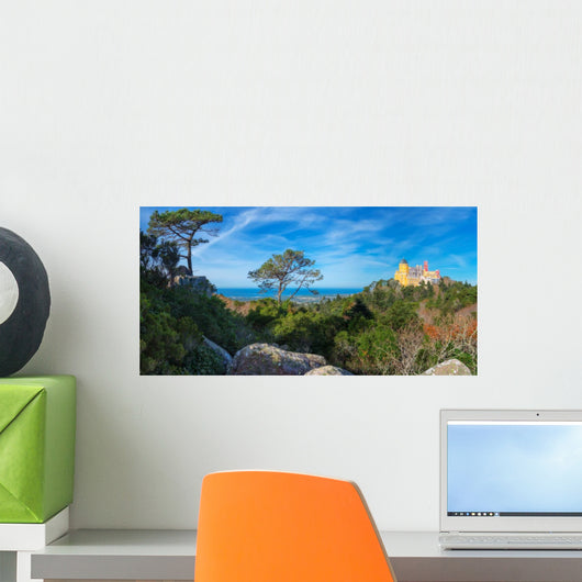 Panorama Castle of Pena. Sintra, Portugal. Wall Decal