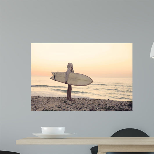 Surfer Girl Wall Decal