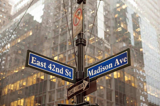 Corner of 42nd and Madison ave in midtown Manhattan Wall Decal