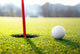 golf ball near the hole Wall Decal