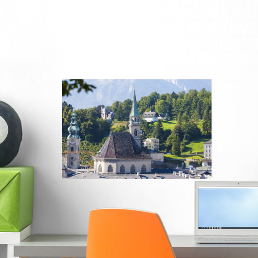 Kirche St. Peter und Franziskanerkirche, Salzburg Wall Decal