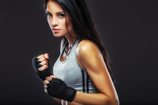 woman boxer portrait Wall Decal