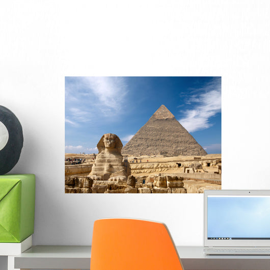 Sphinx and the Great pyramid in Egypt Wall Decal