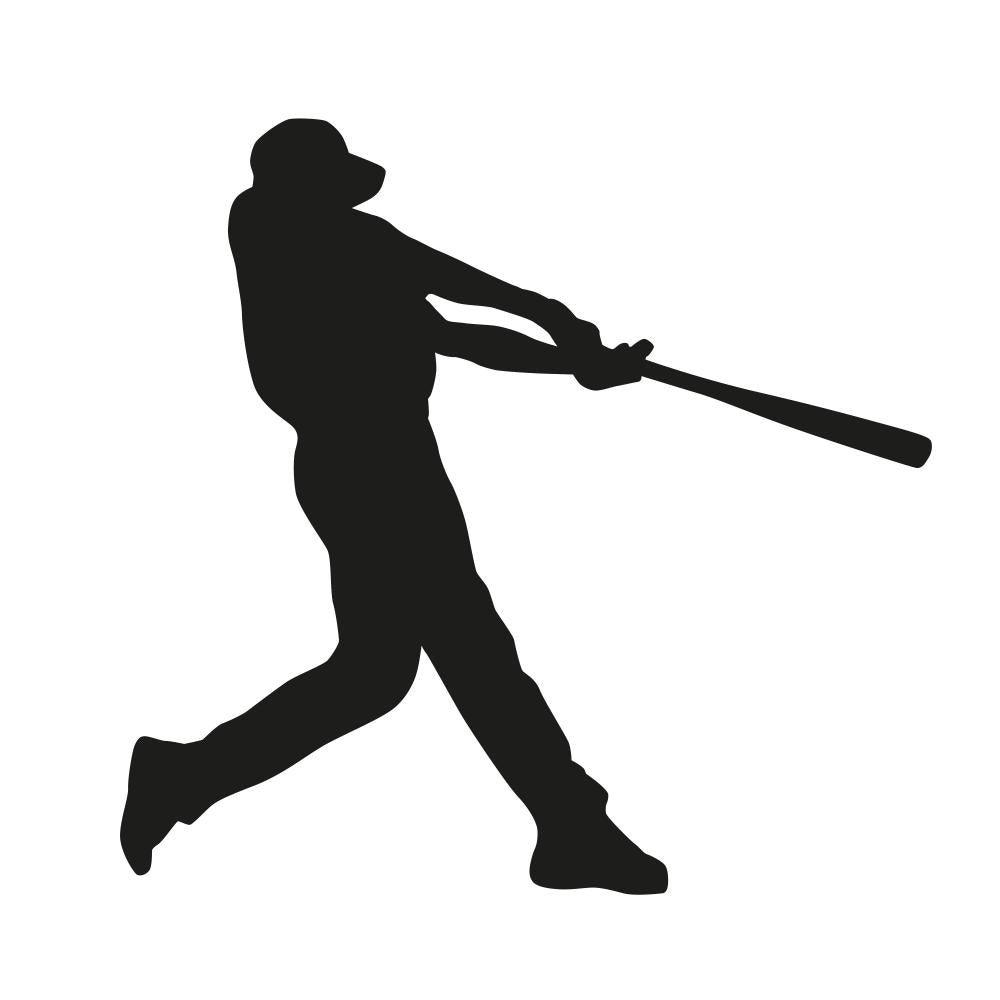 silhouette baseball player