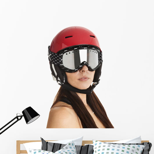 ski mask lady Wall Decal