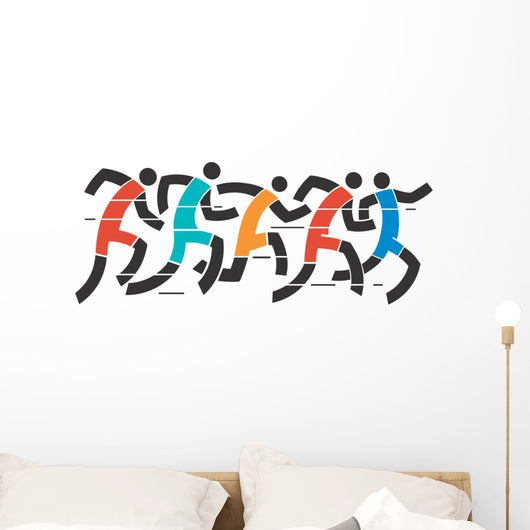 Running race Wall Decal