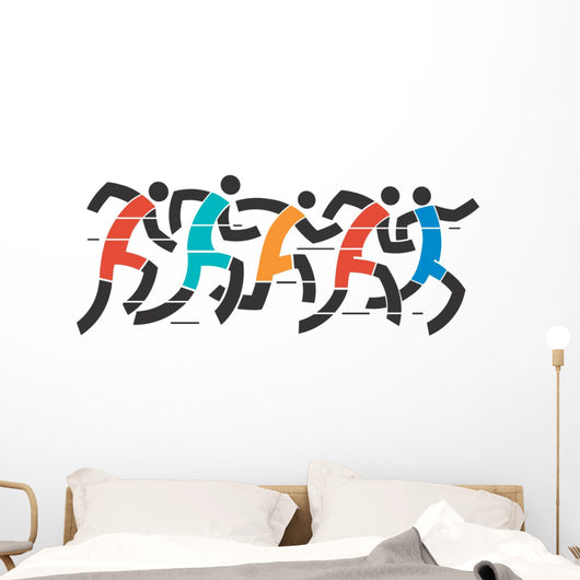 Running race Wall Decal