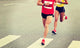 Marathon Runner Legs Running On City Street Wall Decal 2