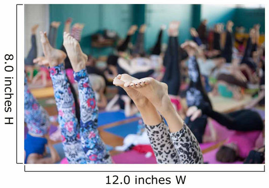 yoga candle position Wall Mural